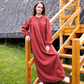 Long sleeve night gown flowers