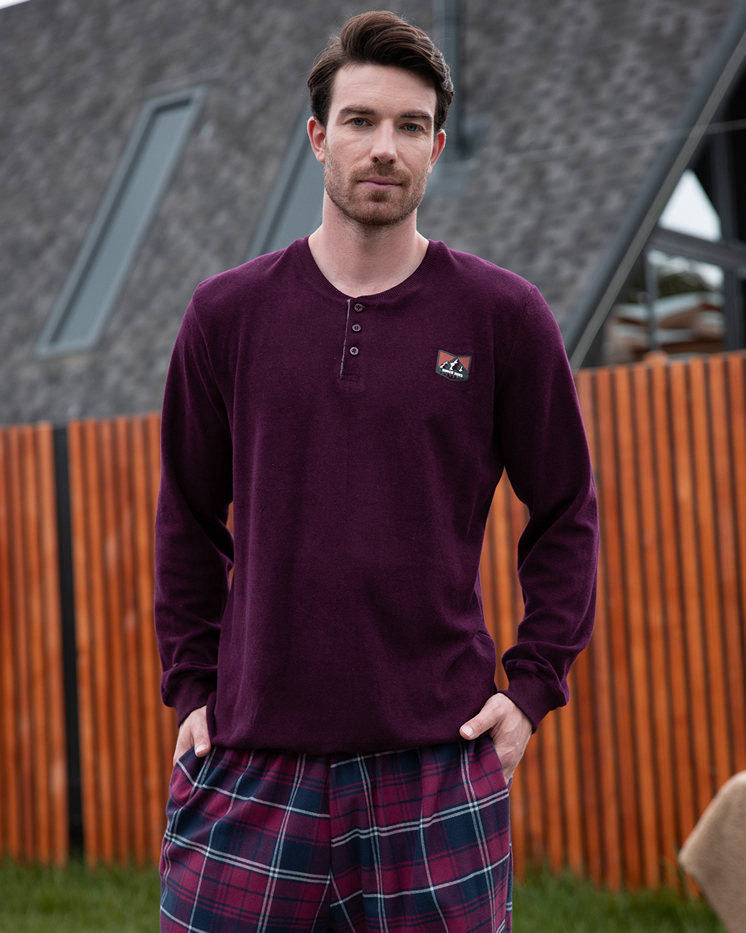 بيجاما رجالي كاشمير Mountain badge