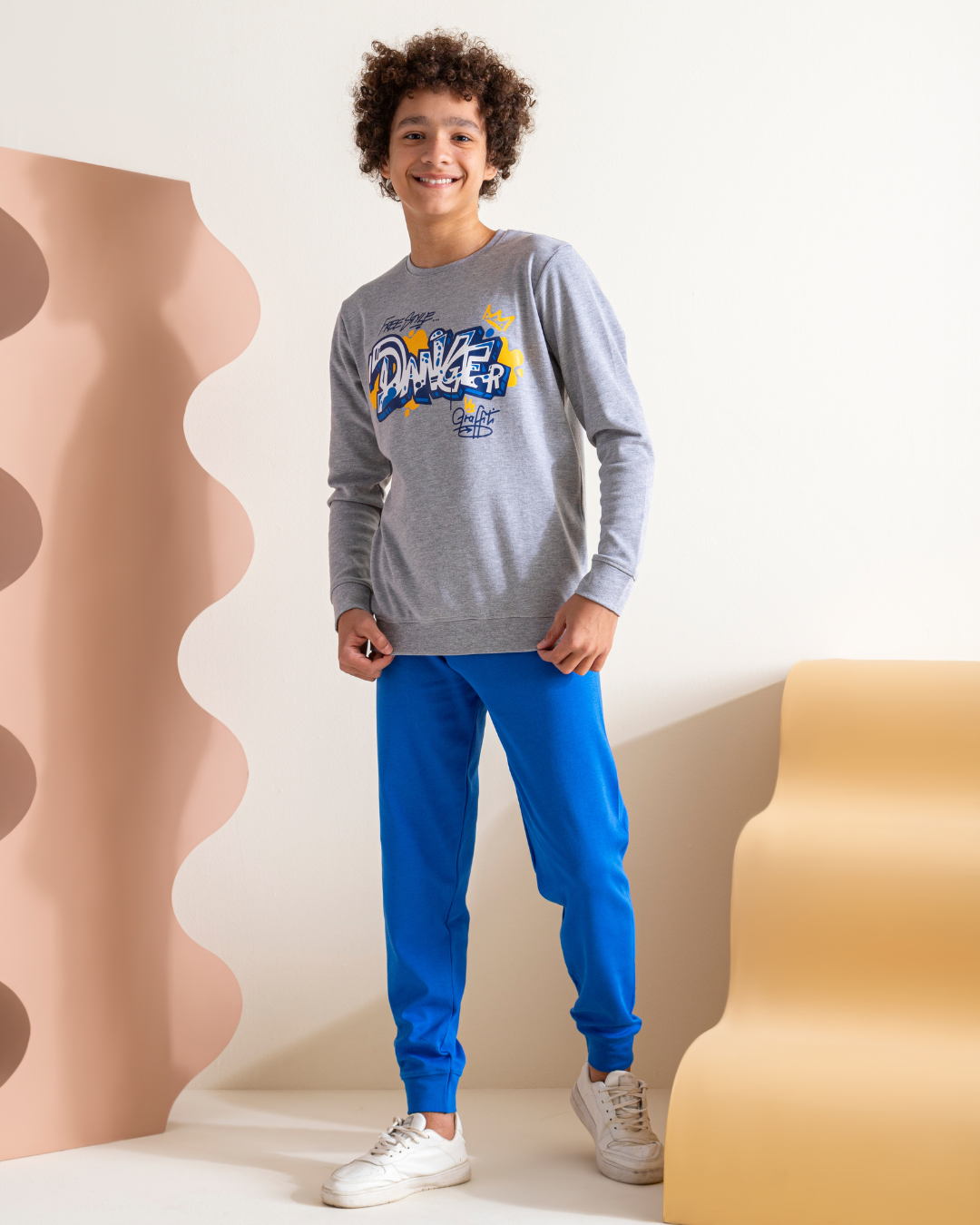 Danger بيجامه اولادي طباعة انترلوك