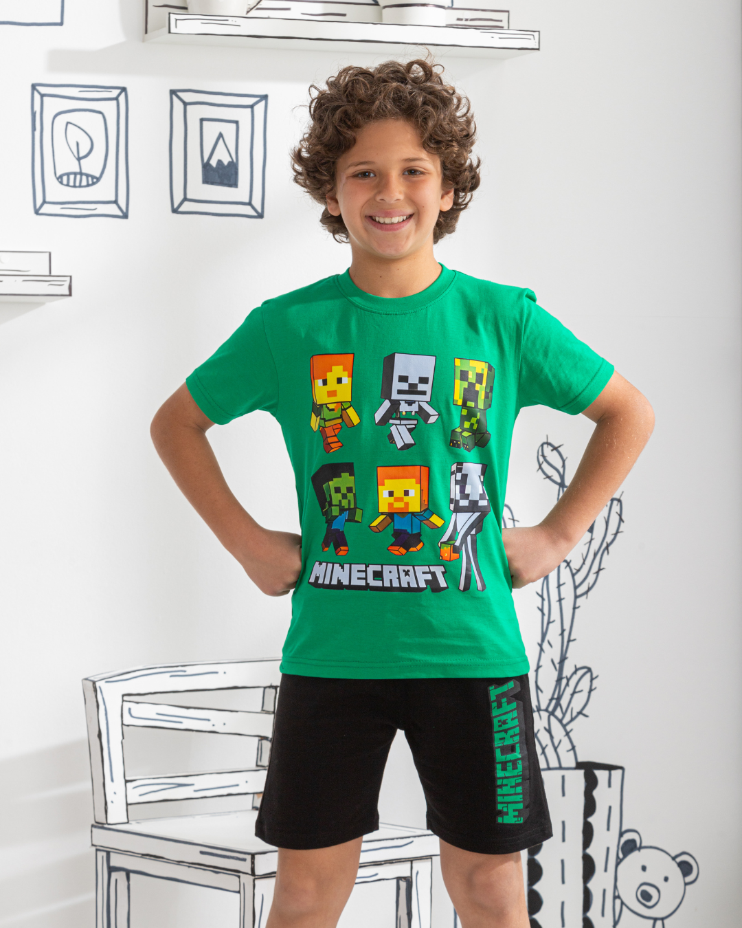 mini carft بيجامه اولادي ميني كرافت