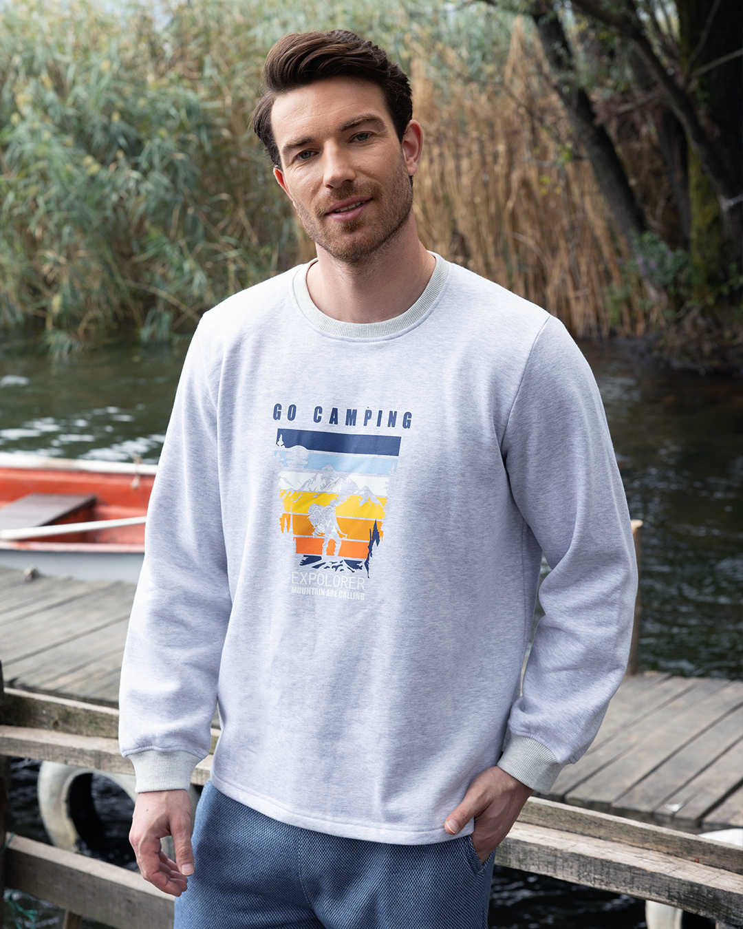 Explore Men's Melton Plain * Jacquard Pajamas