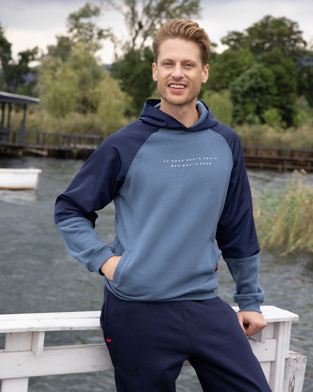 if boys don't learn men won't know بيجاما رجالي ميلتون رياضي