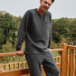 Men's Fleece round neck with pocket pajama