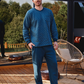 Men's Fleece round neck with pocket pajama