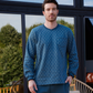 Men's Fleece round neck with pocket pajama