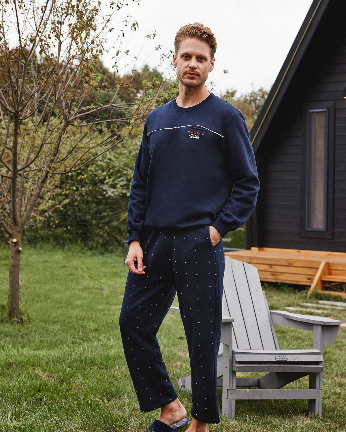 Mountain Guide Men's Milton Long Sleeve Pajamas