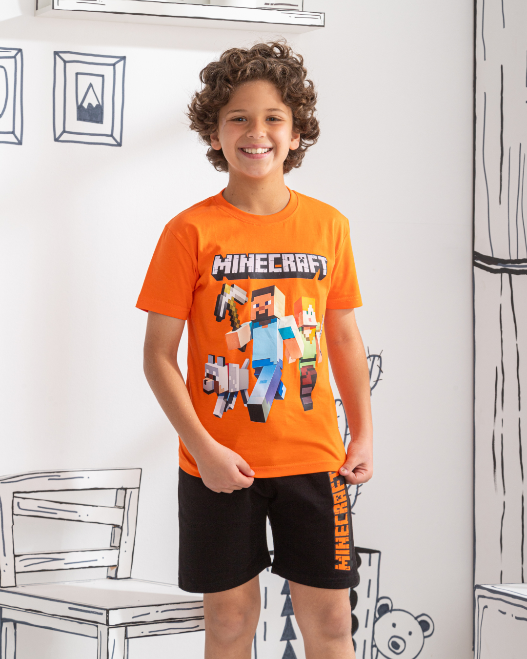 mini carft بيجامه اولادي ميني كرافت