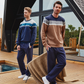 mens Jacquard Melange Stripe sweatshirt* Fleece Pant