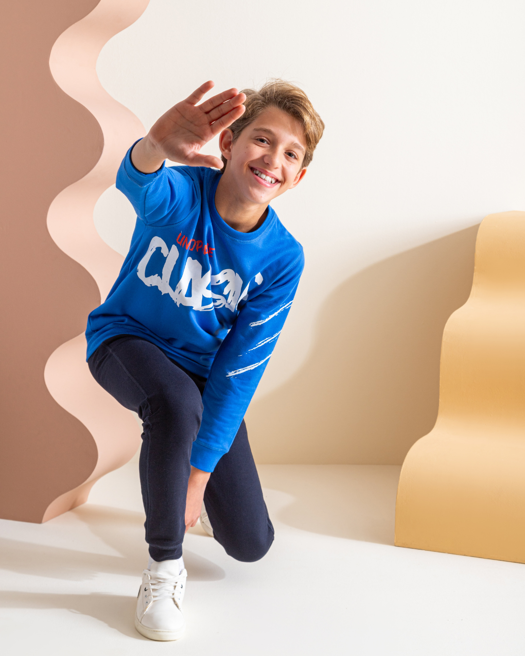 Classic boys pajamas with Samar Melton Mcster print