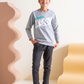 Classic boys pajamas with Samar Melton Mcster print