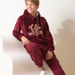 Hello winter boys hooded pajamas 