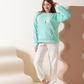 Holiday season bear girls' pajamas with a kangaroo pocket