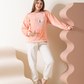 Holiday season bear girls' pajamas with a kangaroo pocket