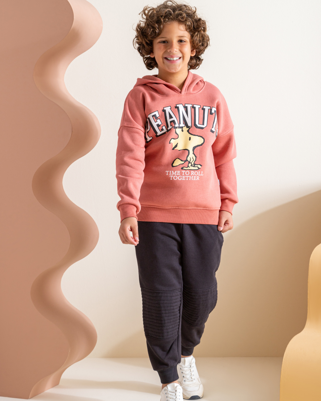 Peanuts بيجاما أولادي كُم طويل