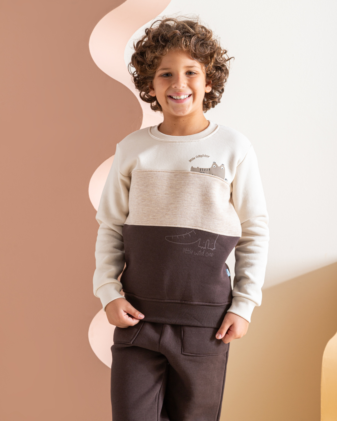 Boys long sleeve pajama little alligator 