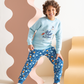 Sweet Dreams Children's pajamas for boys, plain, with printed Milton