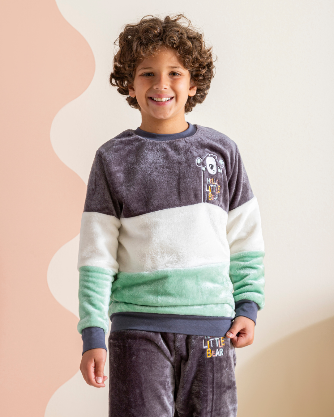 Hello Littel Bear My boys Polar kids pajamas