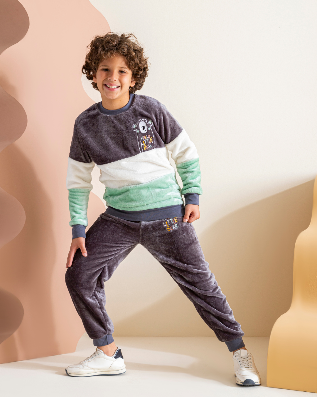 Hello Littel Bear My boys Polar kids pajamas