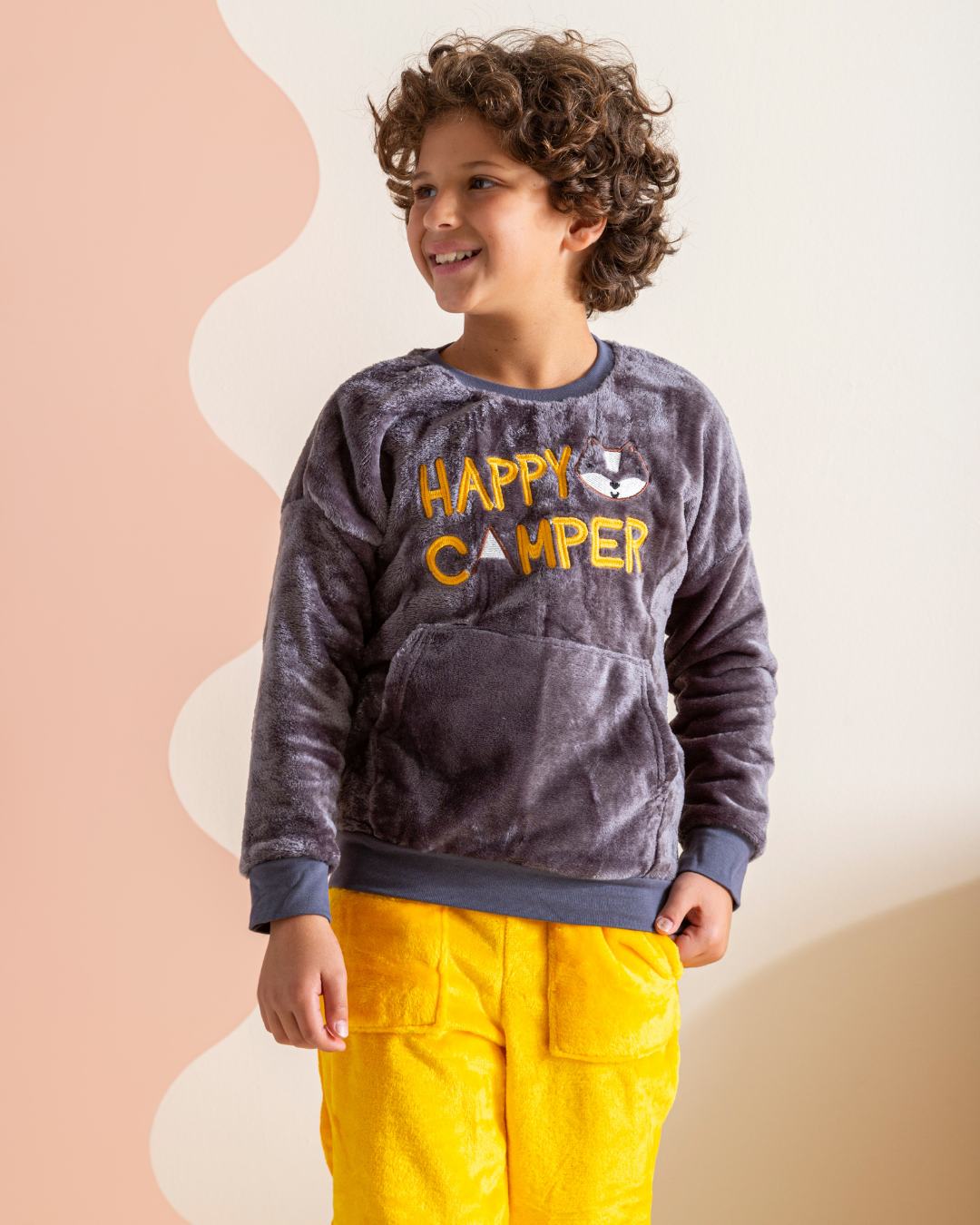 Happy Camper بيجاما أولادي جيب كانغرو