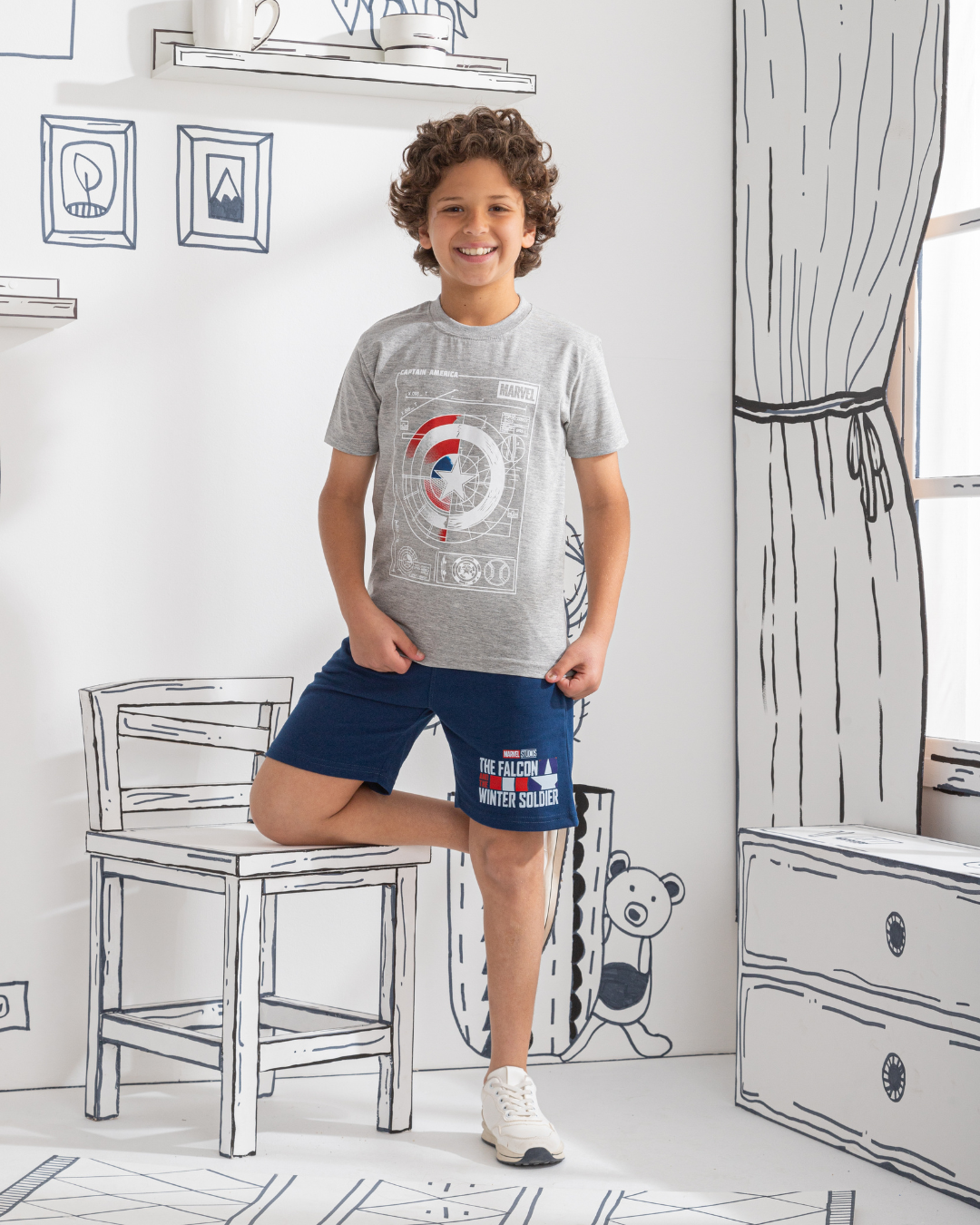 بيجامه اولادي كابتن اميركا جرسونيه