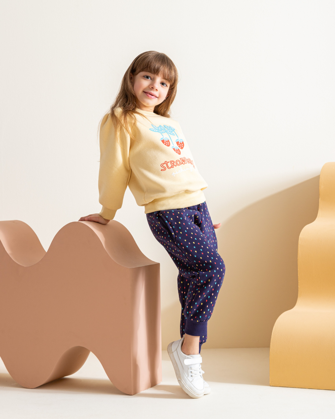 Strawberry kids pajamas, girls, Milton