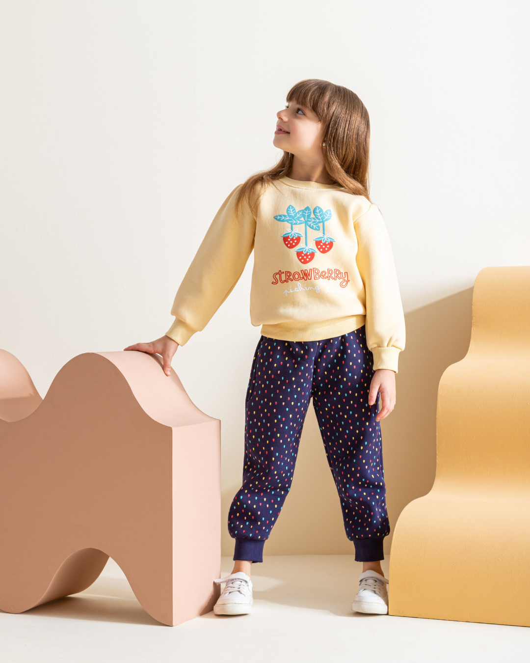 Strawberry kids pajamas, girls, Milton