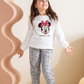 Minnie mouse girls' long sleeve pajamas