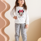Minnie mouse girls' long sleeve pajamas