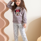 Minnie mouse girls' long sleeve pajamas