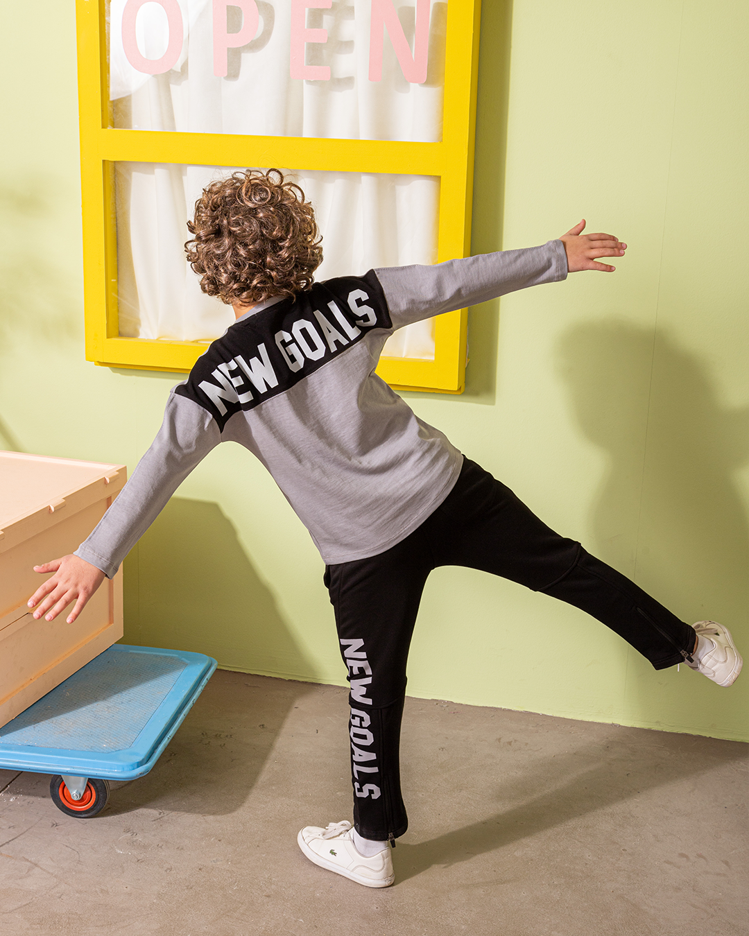 NEW GOAL بيجامة اولادي وسط خريفي