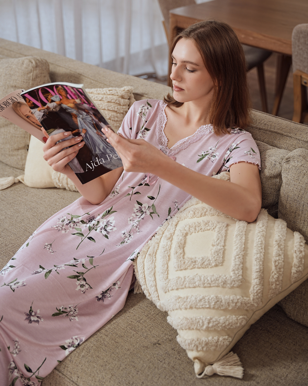 Half sleeve floral V women's shirt