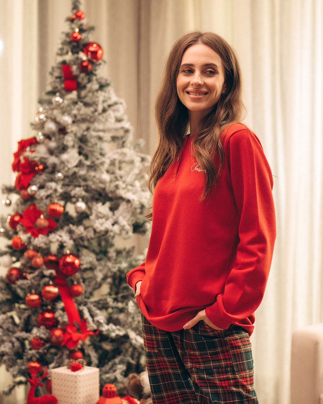 Family Christmas بيجاما حريمي كريسماس