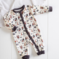 Dogs  Baby Boy Printed Sleepsuit soft velevet