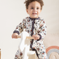 Dogs  Baby Boy Printed Sleepsuit soft velevet