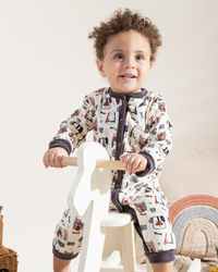 Dogs  Baby Boy Printed Sleepsuit soft velevet