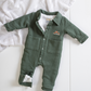 Boys jacquard romper, little handsome