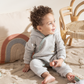Parrot Love Baby boy Jaquard Hoodie jumpsuit