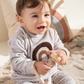 Elastin Soft Velvet Newborn boys pajama Bohoo Rainbow