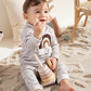 Elastin Soft Velvet Newborn boys pajama Bohoo Rainbow