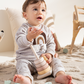 Elastin Soft Velvet Newborn boys pajama Bohoo Rainbow