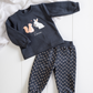 Newborn girls cashmere pajama baby owl