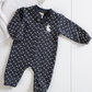 Newborn Girls cashmere romper baby owl