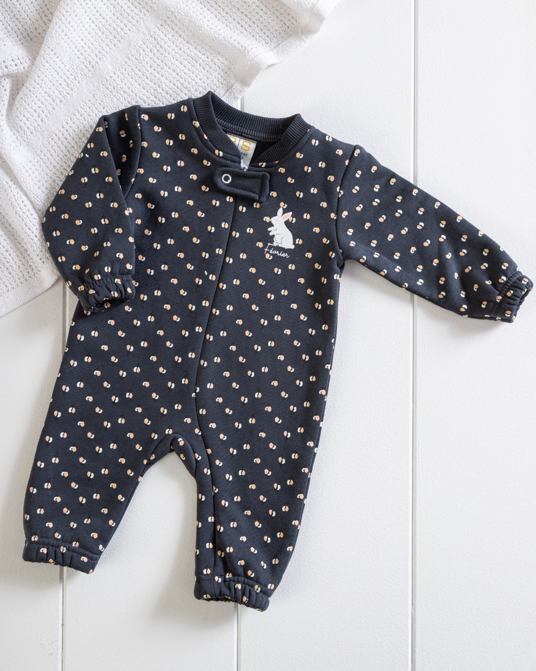Newborn Girls cashmere romper baby owl