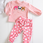 Best Friends Baby Girls Soft Velvet Pajamas