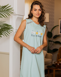 قميص حريمي قصير كتف دانتيل عريض طباعة قلوب