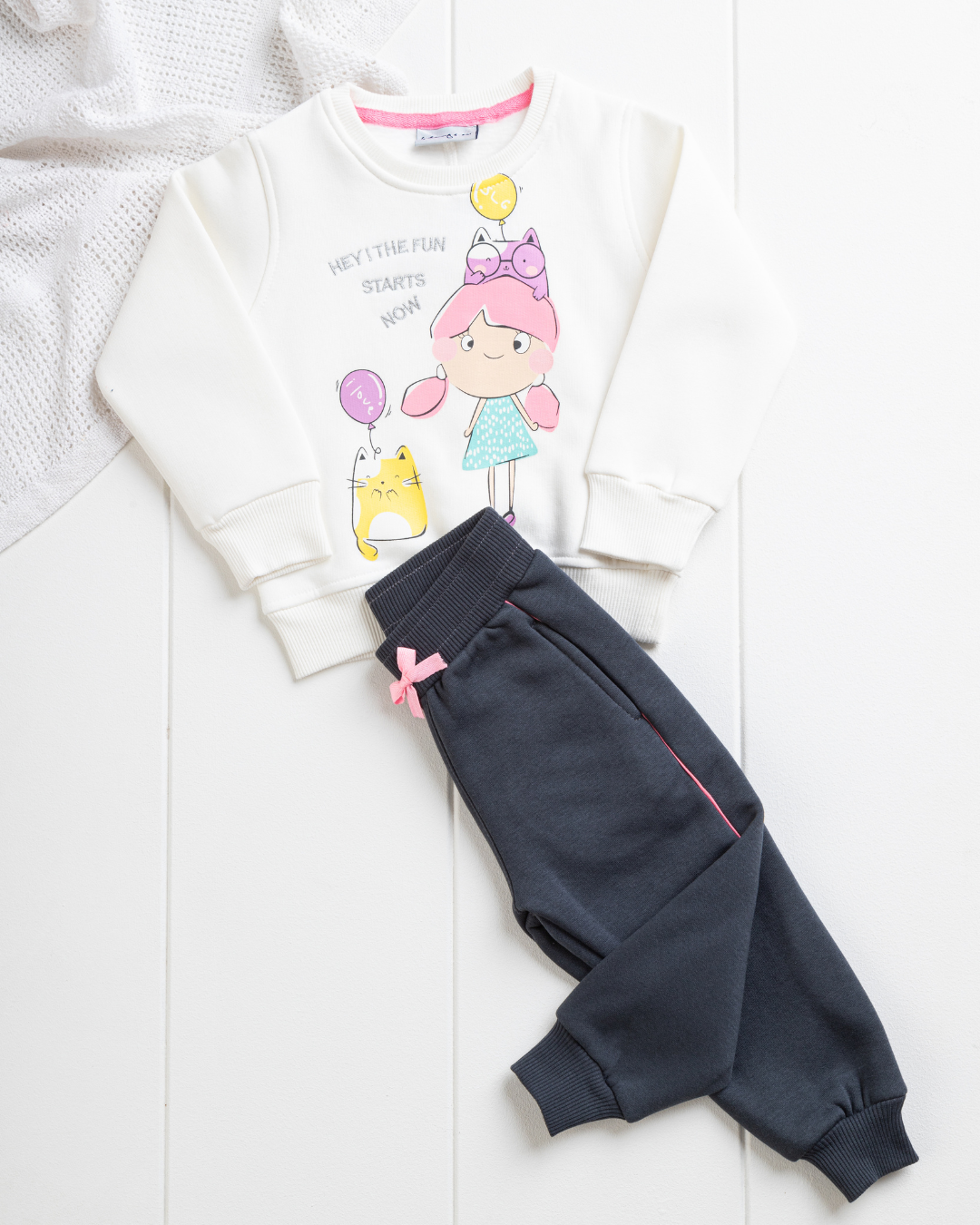 hey i the fun starts now girls pajamas