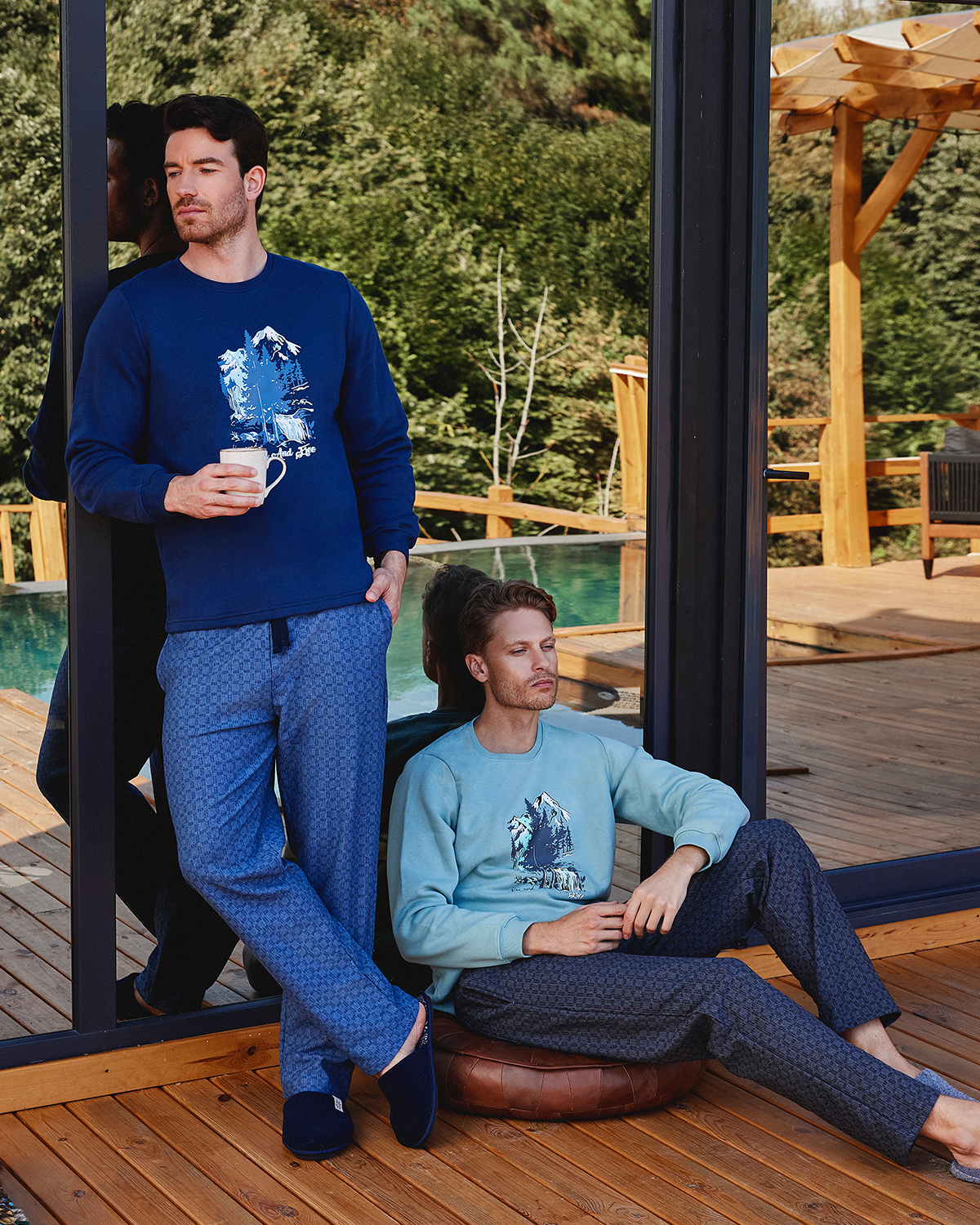 Wild & Free men's Fleece * Jaqcuard pajamas