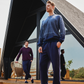 Men's  jacquard buttons * Melton  pajamas