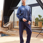 Men's  jacquard buttons * Melton  pajamas