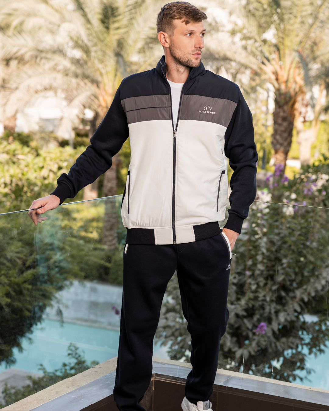 GALVANI EXCHANGE Men's pajamas with a zipper